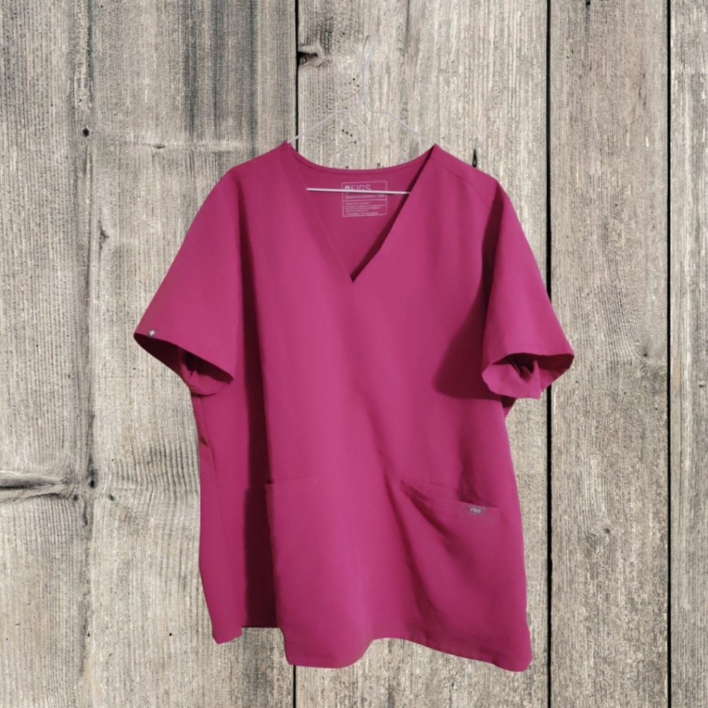 Figs Casma Top Raspberry Sorbet Xxl - image 2